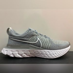 NIKE WMNS REACT INFINITY RUN FLYKNIT 2 PARTICLE GREY WHITE CT2423 001 SIZE 8.5